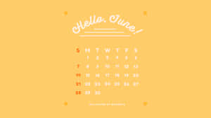 A Calendar With The Word Hello Claire On It Wallpaper