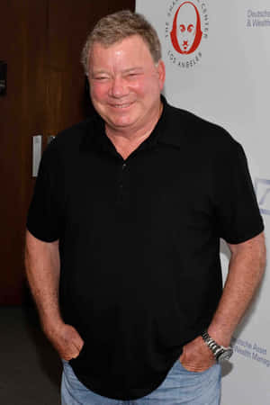 A Captivating Portrait Of The Legendary William Shatner. Wallpaper