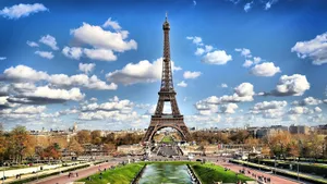 A Charming Parisian Nightscape Wallpaper