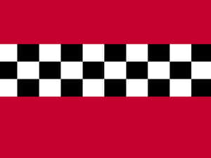 A Checkered Flag On A Red Background Wallpaper