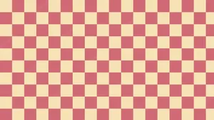 A Checkered Pattern In Pink And Beige Wallpaper