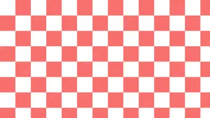 A Checkered Pattern In Pink And White Wallpaper