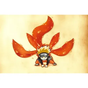 A Chibi Naruto Character In A Comic Book World Wallpaper