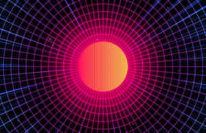 A Circular Image Of A Glowing Ball Wallpaper