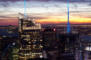 A Cityscape With A Skyline Wallpaper