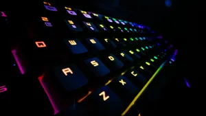 A Close Up Of A Colorful Keyboard Wallpaper