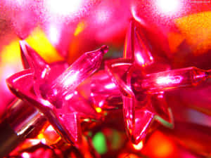A Close Up Of A Red Star Wallpaper