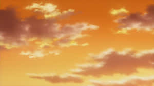 A Cloudy Sky With A Sun In The Background Wallpaper