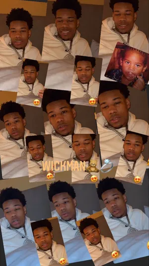 A Collage Of Photos Of A Man With A Hat On Wallpaper