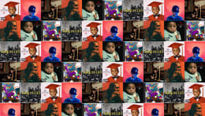 A Collage Of Pictures Of People In Different Poses Wallpaper