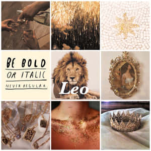 A Collage Of Pictures With The Words Be Bold Or Italy Leo Wallpaper