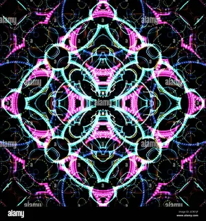 A Colorful Abstract Design With Blue And Pink Colors - Stock Image Wallpaper