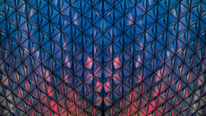 A Colorful Abstract Pattern With A Blue And Red Color Wallpaper