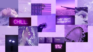 A Colorful And Creative Collage Aesthetic Desktop Wallpaper. Wallpaper
