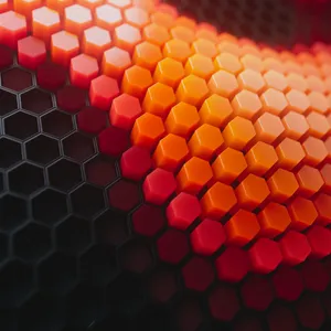 A Colorful Background With Hexagons Wallpaper