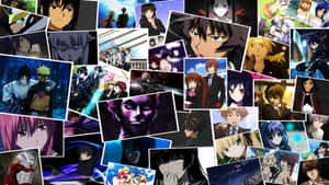 A Colorful Collection Of Iconic Anime Characters Wallpaper