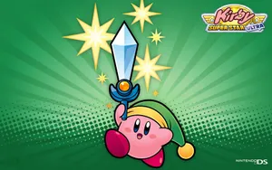A Colorful Knight, Kirby, Ready To Take On Any Challenge Wallpaper