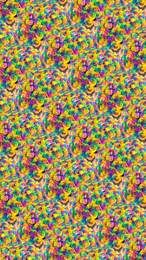 A Colorful Pattern Of Small Circles Wallpaper