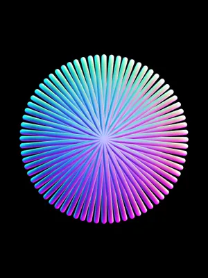 A Colorful Rainbow Sunburst On A Black Background Wallpaper