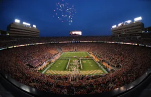 A Colorful Tennessee State Flag Waving In The Wind. Wallpaper