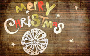 A Colorful Vintage Christmas Desktop Decoration Wallpaper