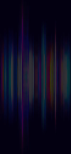 A Colorful Wave Pattern On A Black Background Wallpaper