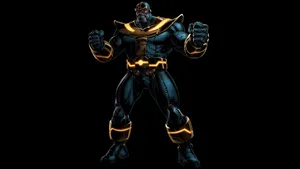 A Comic Book Character In A Blue And Yellow Costume Wallpaper