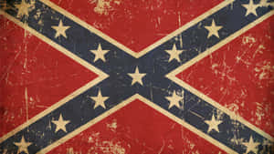 A Confederate Flag With Stars And Stripes Wallpaper