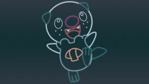 A Contour Drawing Of Oshawott Wallpaper