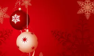 A Cozy Red Aesthetic Christmas Wallpaper