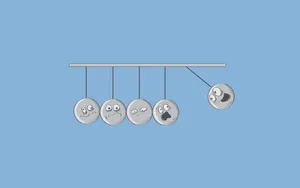 A Cute Cartoon Pendulum For Exploring The Laws Of Motion Wallpaper
