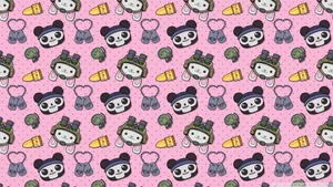 A Cute Kawaii Soldier Pattern Wallpaper
