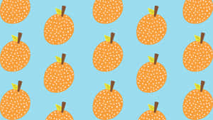 A Cute Orange Ready For Enjoyment Wallpaper