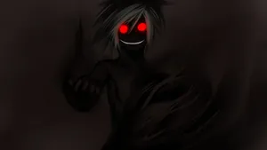 A Dark Anime Boy Conveys Emotional Turmoil Wallpaper