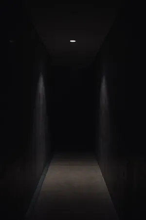 A Dark, Shadowy Figure In An Abandoned Forest Wallpaper