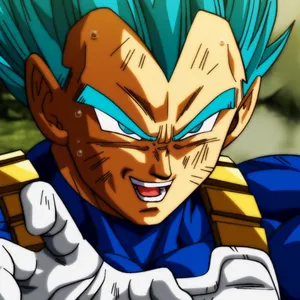A Deep, Stunning Electric Blue Vegeta Wallpaper Wallpaper