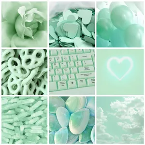 A Delicate And Soothing Pastel Mint Green Wallpaper. Wallpaper