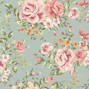 A Delicate, Vintage Flower. Wallpaper