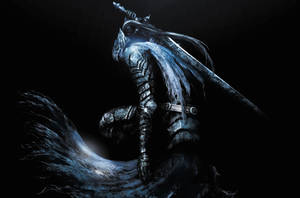 A Demon Crow Lurks In The Darkness Of Dark Souls Wallpaper