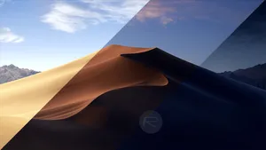 A Desert Landscape With A Mountain In The Background Wallpaper