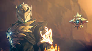 A Destiny 2 Warlock, Embracing Their Power Wallpaper
