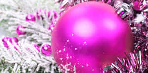 A Dreamy Pink Christmas Wallpaper