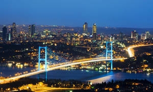 A Fantastic View Of A Famous Landmark In Istanbul, Turkey Wallpaper