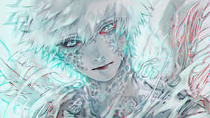 A Female Anime Character Wearing A Red Dress Wallpaper