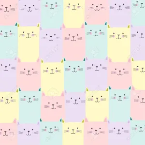 A Fun Cat Pattern Is Here To Brighten Up Any Room! Wallpaper