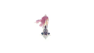 A Girl Is Standing On Top Of A Sword Wallpaper