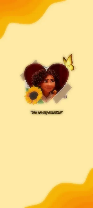 A Girl With A Sunflower In Her Hand And A Quote On It Wallpaper
