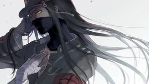 A Girl With Long Hair And A Helmet Wallpaper