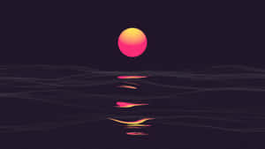 A Glossy Black Background Wallpaper