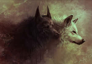 A Gorgeous Wolf In An Ethereal Light Wallpaper